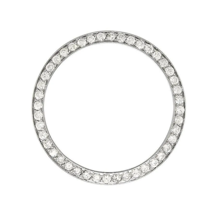 Mens Round Mined Diamond Bezel To Fit Rolex Datejust & All Watch Models 36 Mm 2.75 Ct.