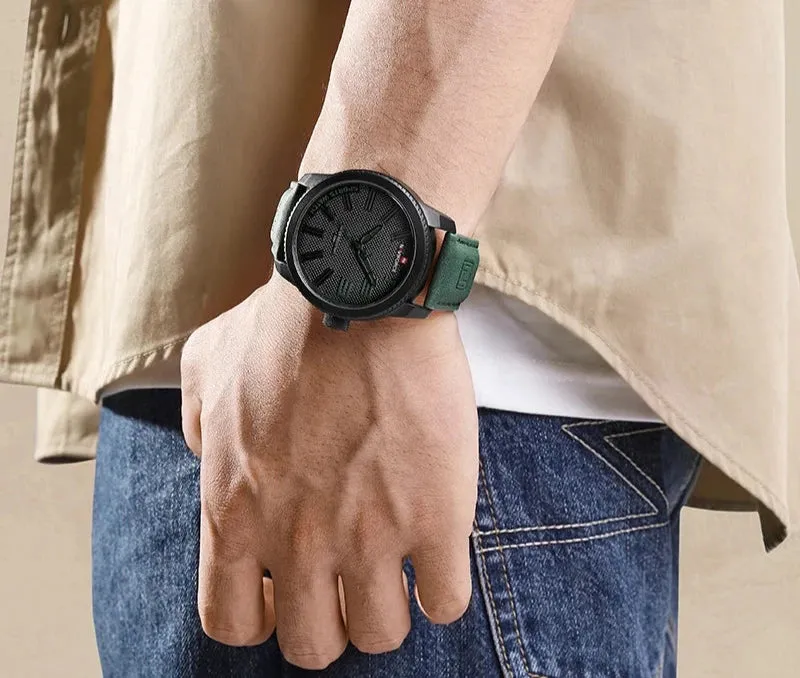 Military Sports Shockproof Leather Watches