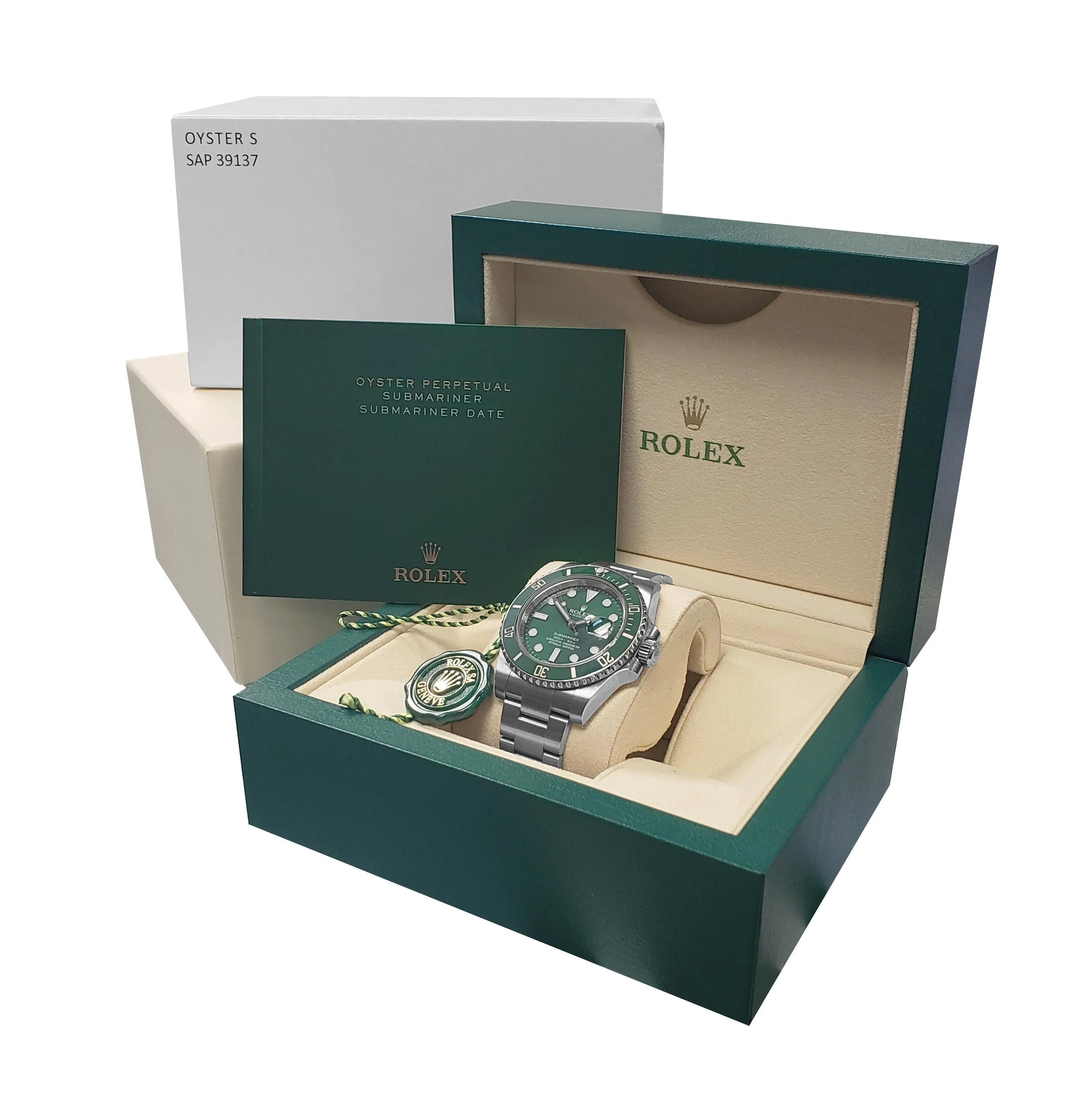 MINT 2019 Rolex Submariner Date Hulk 116610 LV Steel Green Ceramic 40mm Watch