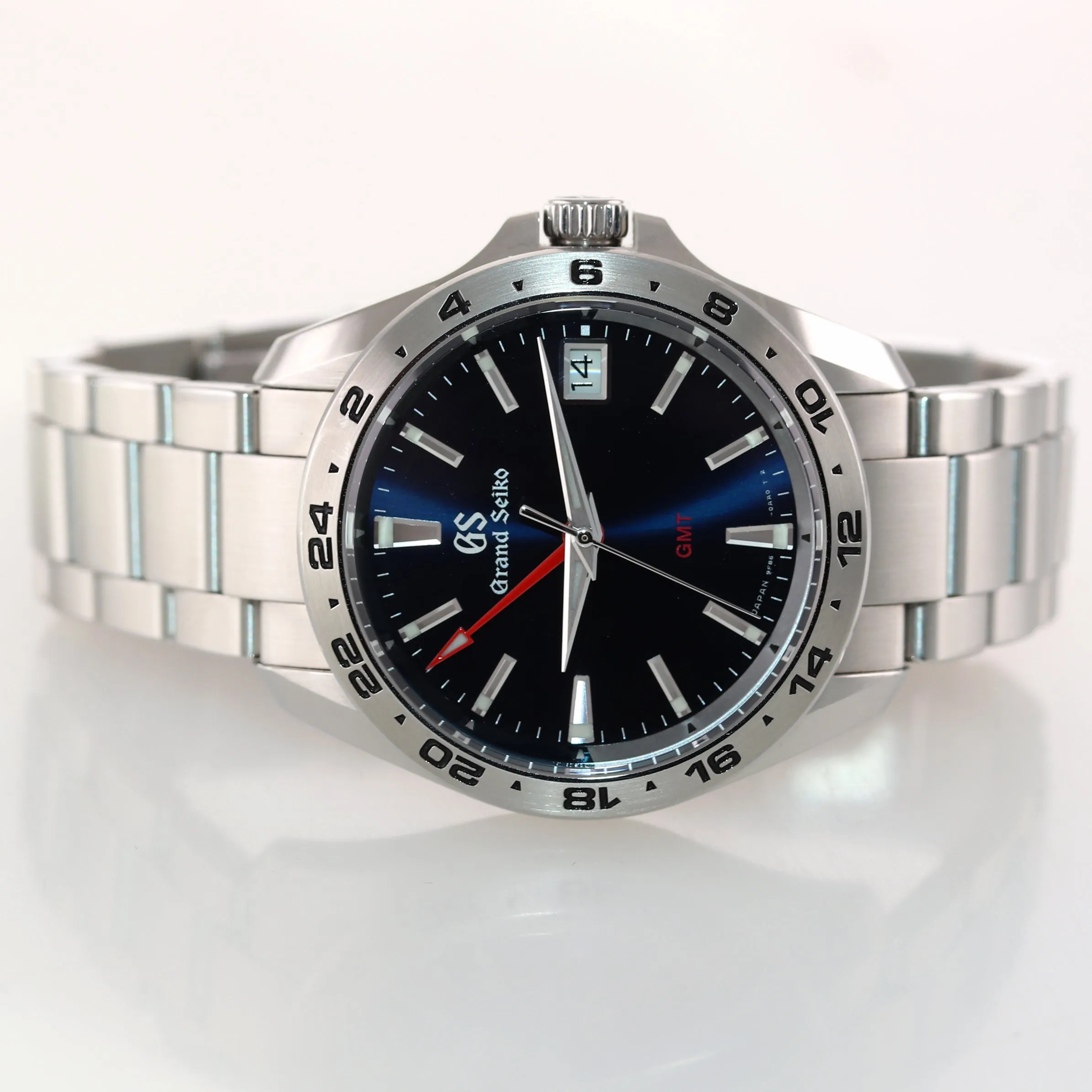 MINT 2020 PAPERS Grand Seiko GMT Blue 39mm Stainless Steel SBGN005 Quartz Watch