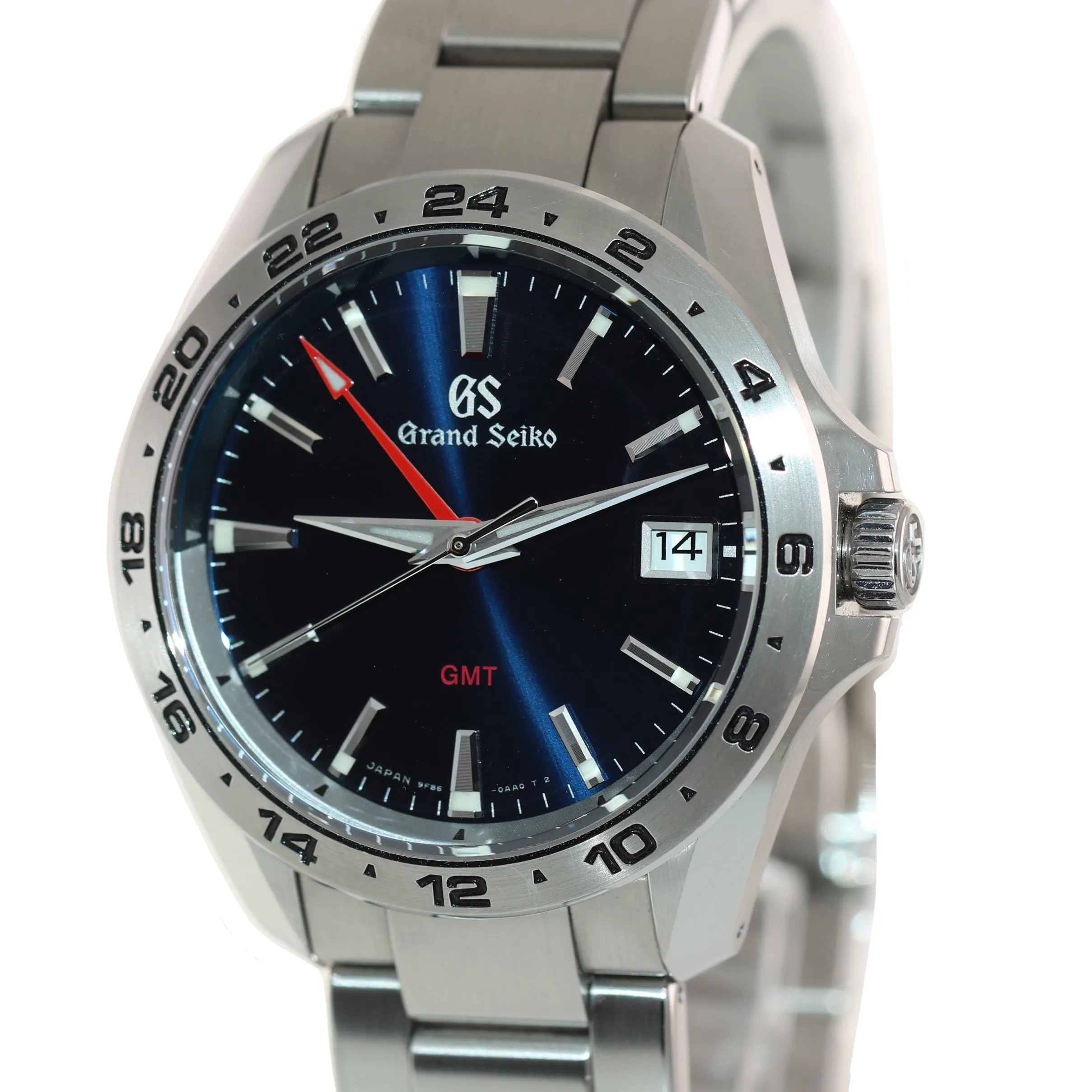 MINT 2020 PAPERS Grand Seiko GMT Blue 39mm Stainless Steel SBGN005 Quartz Watch