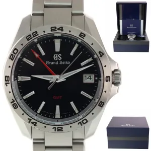 MINT 2020 PAPERS Grand Seiko GMT Blue 39mm Stainless Steel SBGN005 Quartz Watch