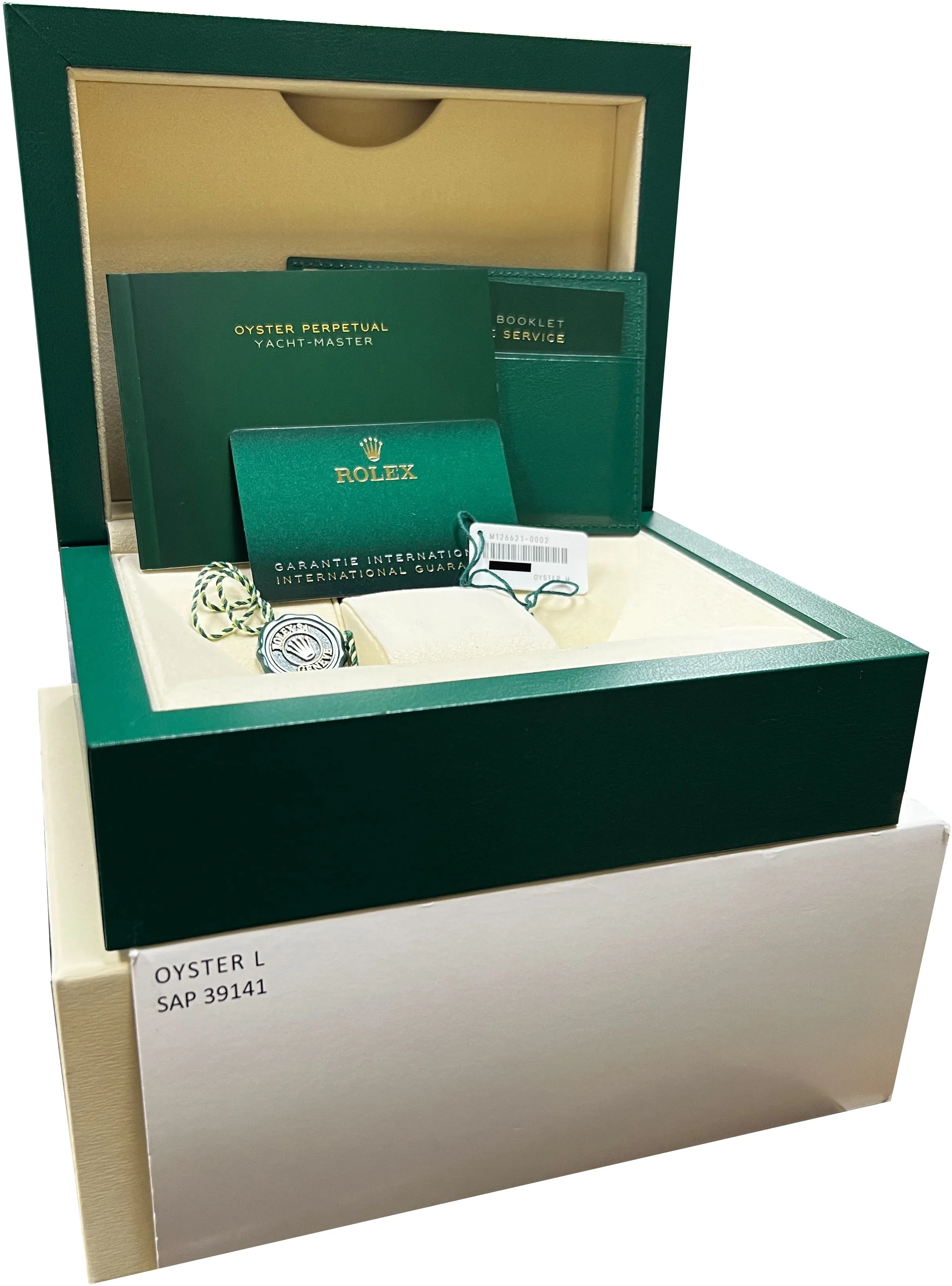 MINT 2020 Rolex Yacht-Master 18K Rose Gold Stainless Black 40mm 126621 Watch B P