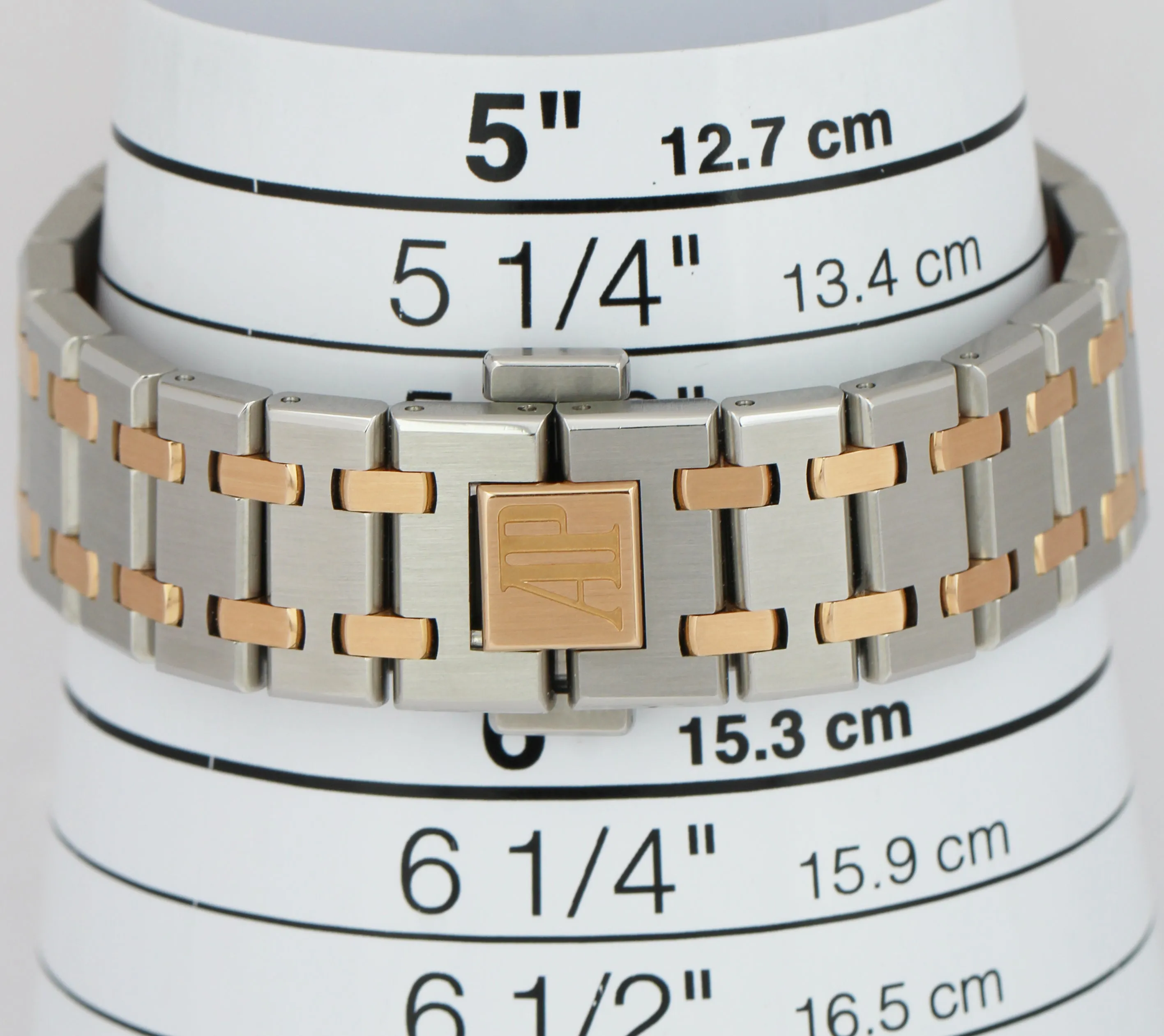MINT Audemars Piguet Royal Oak Pink Dial 18K Rose Gold Steel 33mm Watch 67650SR
