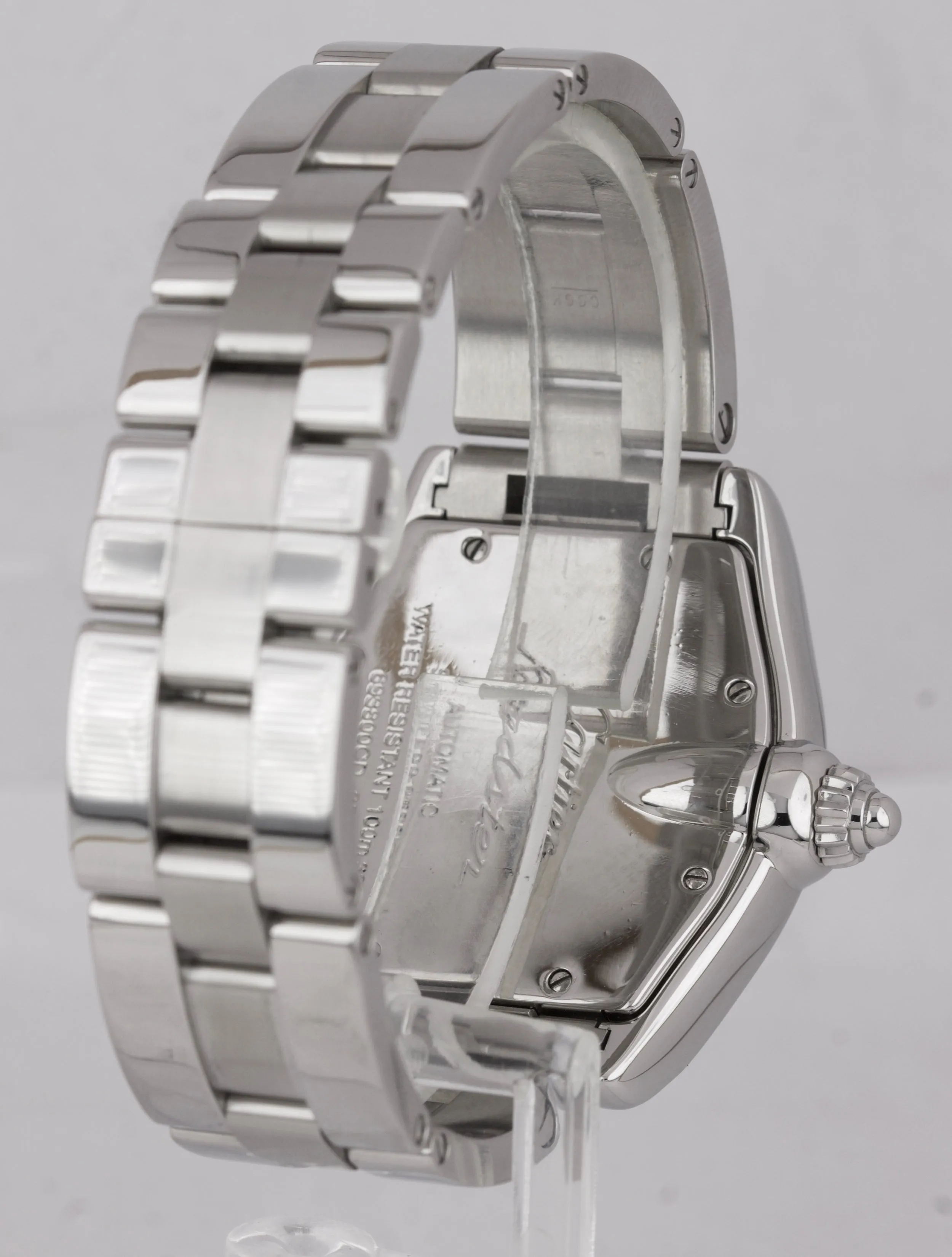 MINT Cartier Roadster Automatic Black 36mm W62002V3 Stainless Steel Watch 2510