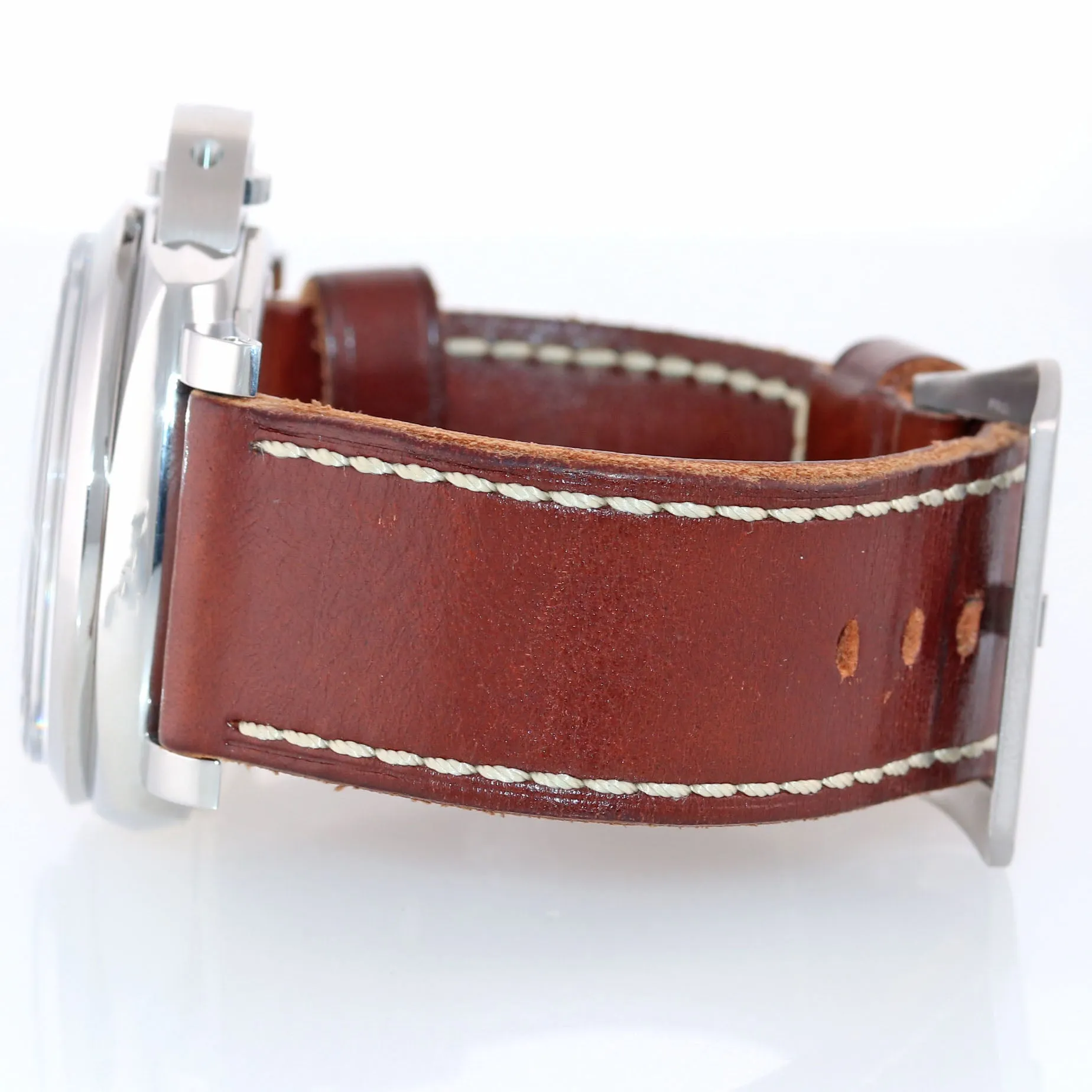 MINT COMPLETE Panerai PAM 372 Luminor 3 Day Steel 47mm N 1950 Manual Wind Watch