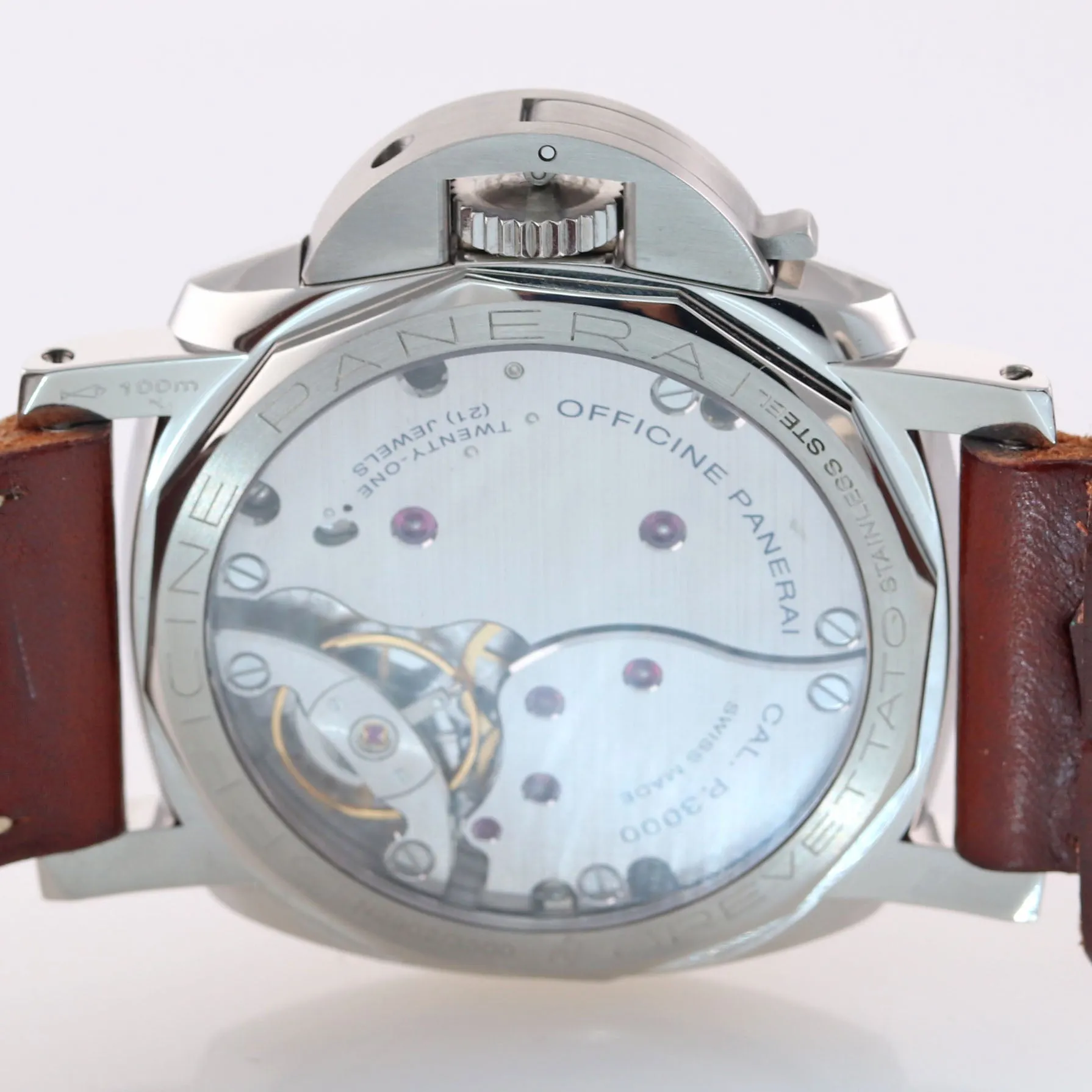 MINT COMPLETE Panerai PAM 372 Luminor 3 Day Steel 47mm N 1950 Manual Wind Watch