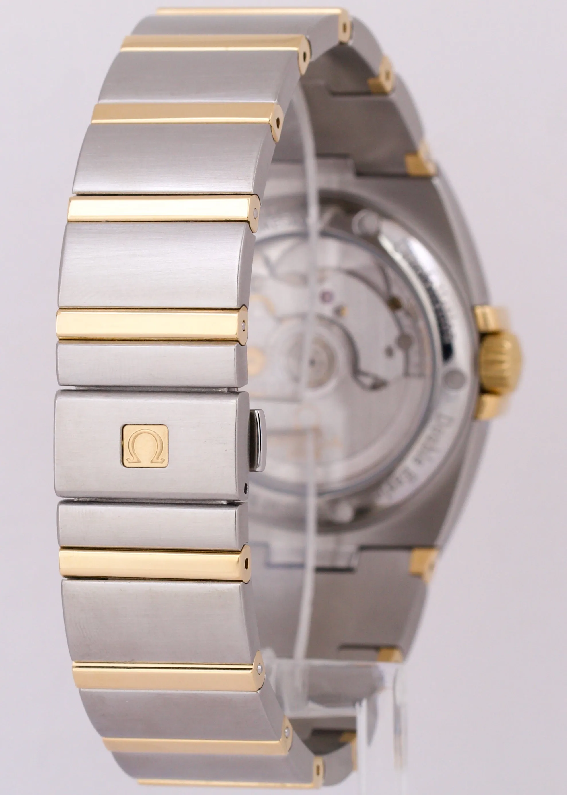 MINT Omega Constellation 18k Gold Steel CHAMPAGNE 35mm 123.20.35.20.08.001 BOX