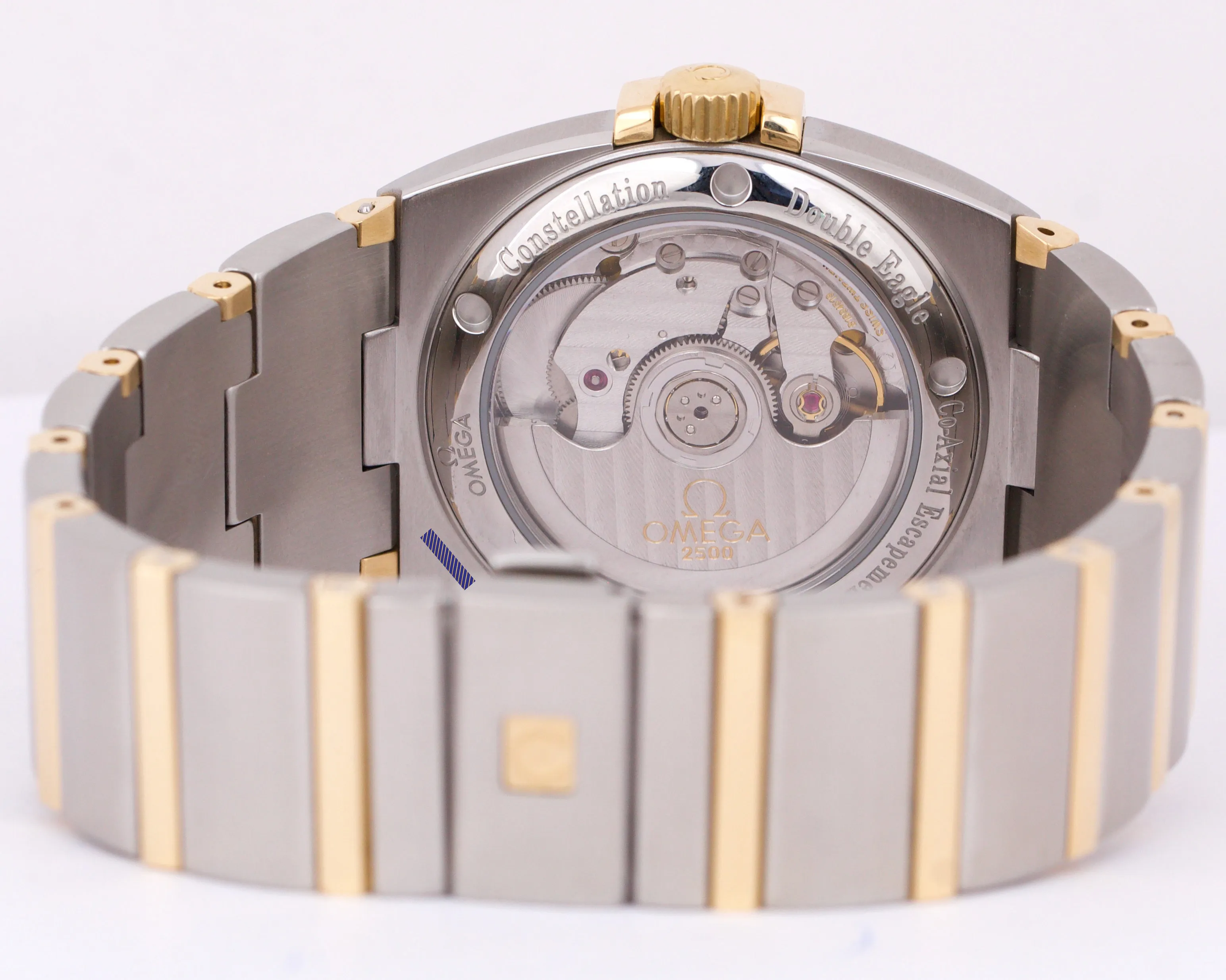 MINT Omega Constellation 18k Gold Steel CHAMPAGNE 35mm 123.20.35.20.08.001 BOX
