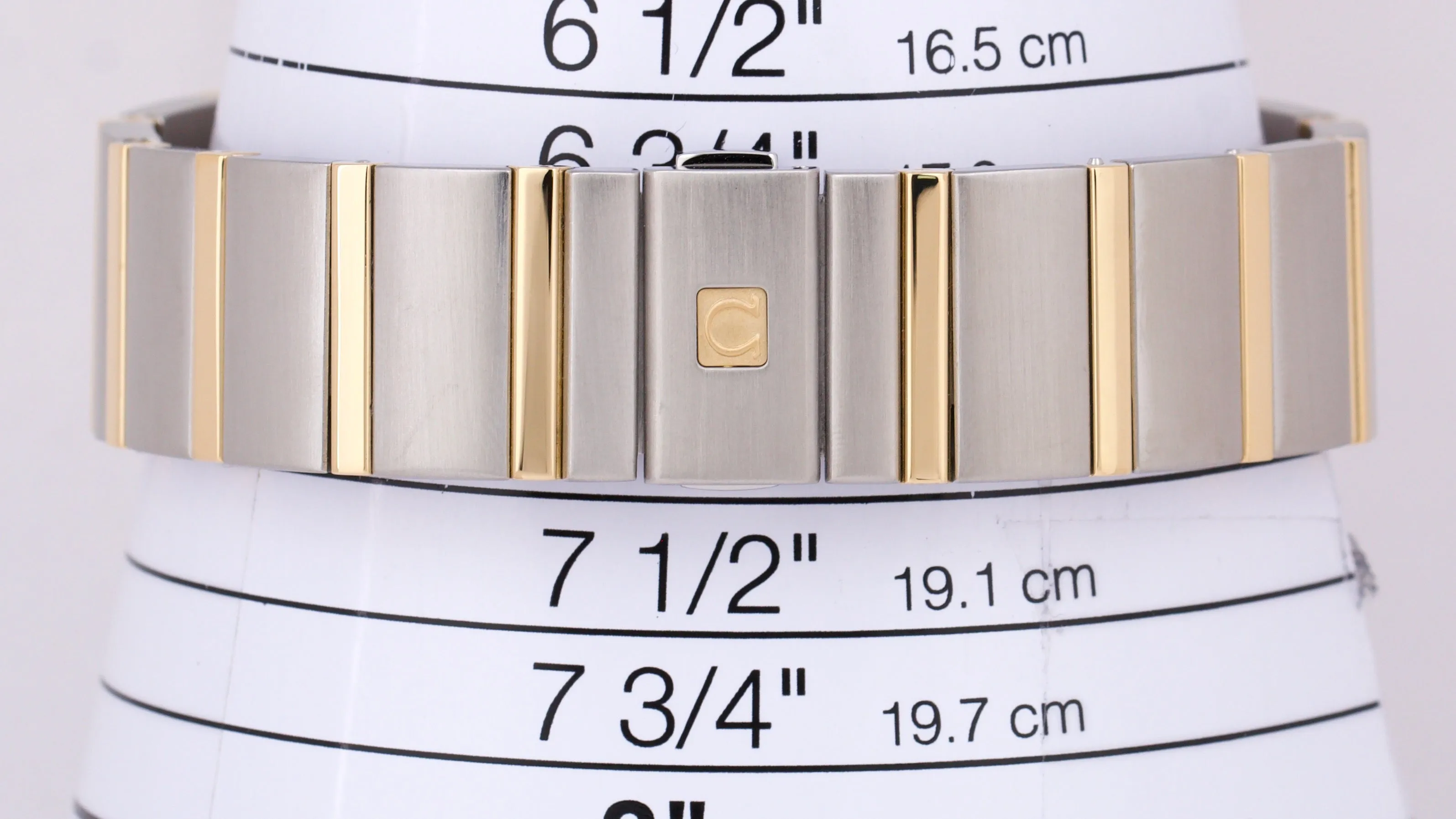 MINT Omega Constellation 18k Gold Steel CHAMPAGNE 35mm 123.20.35.20.08.001 BOX