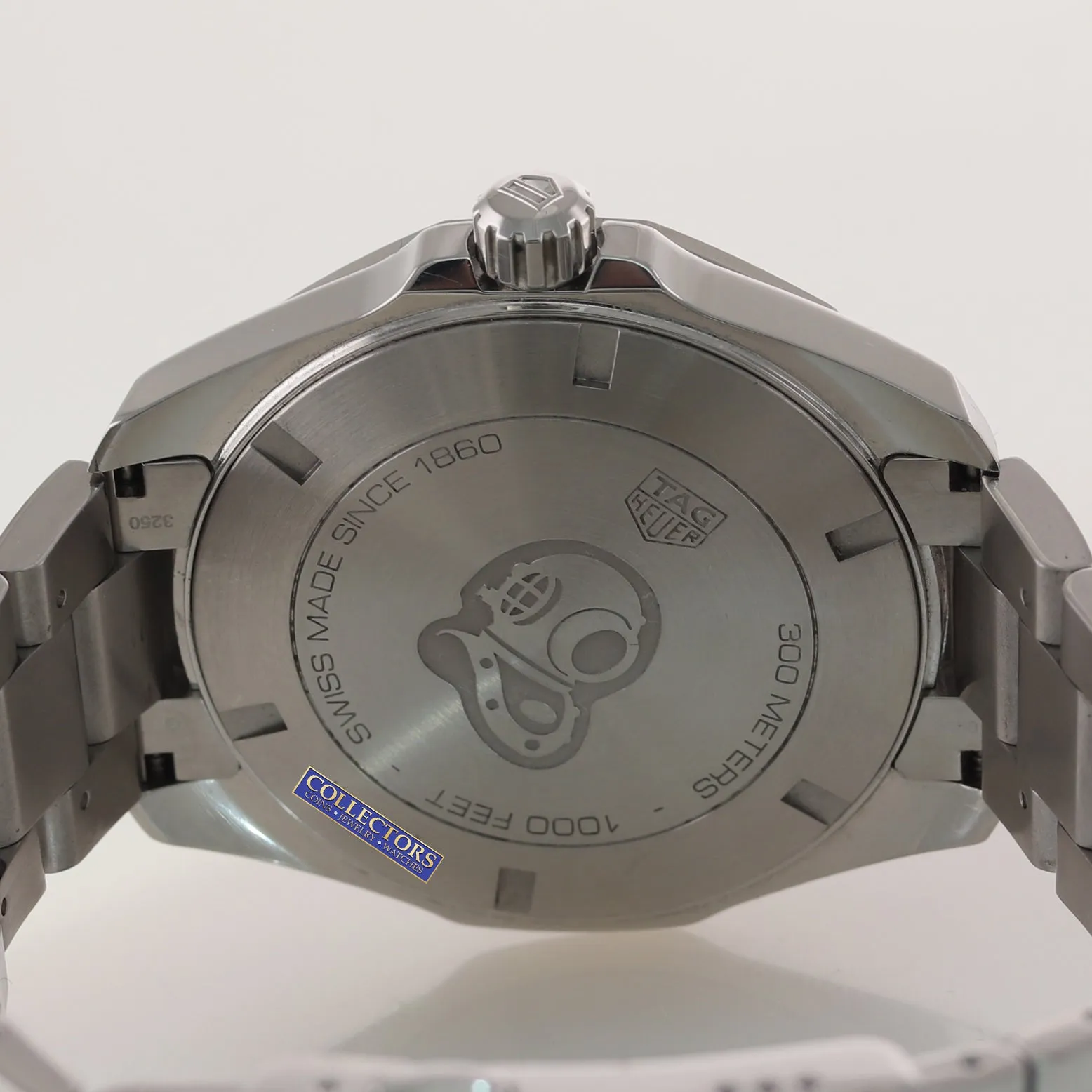 MINT PAPERS Tag Heuer Aquaracer Steel WAY101C Black 43mm Quartz Date Dive Watch