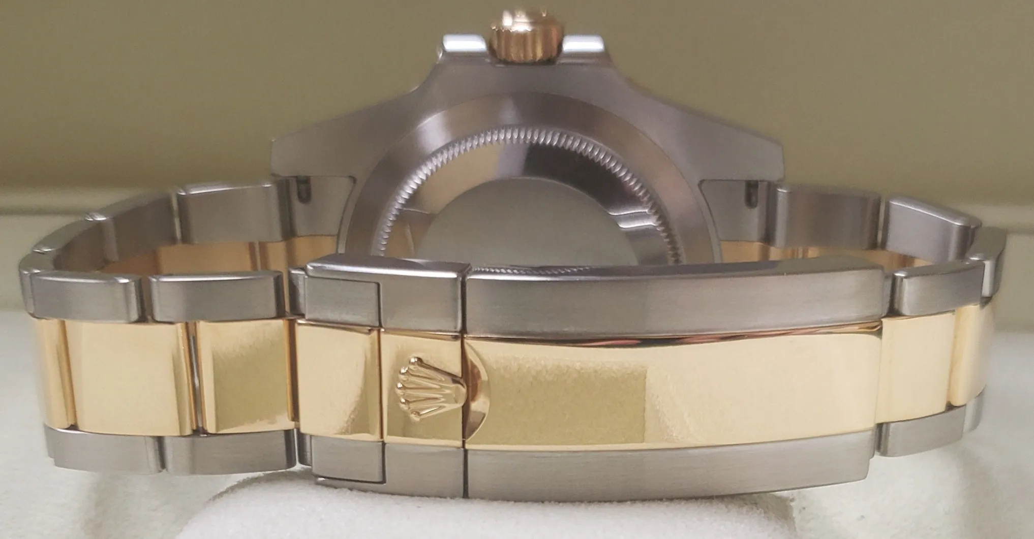 MINT Rolex Submariner Date Ceramic Two-Tone Stainless Gold Black Watch 116613 LN