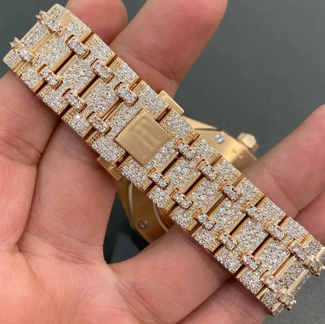 MOISSANITE AP WATCH | AUDEMARS PIGUET ROYALOAK BUSTDOWN  W 123