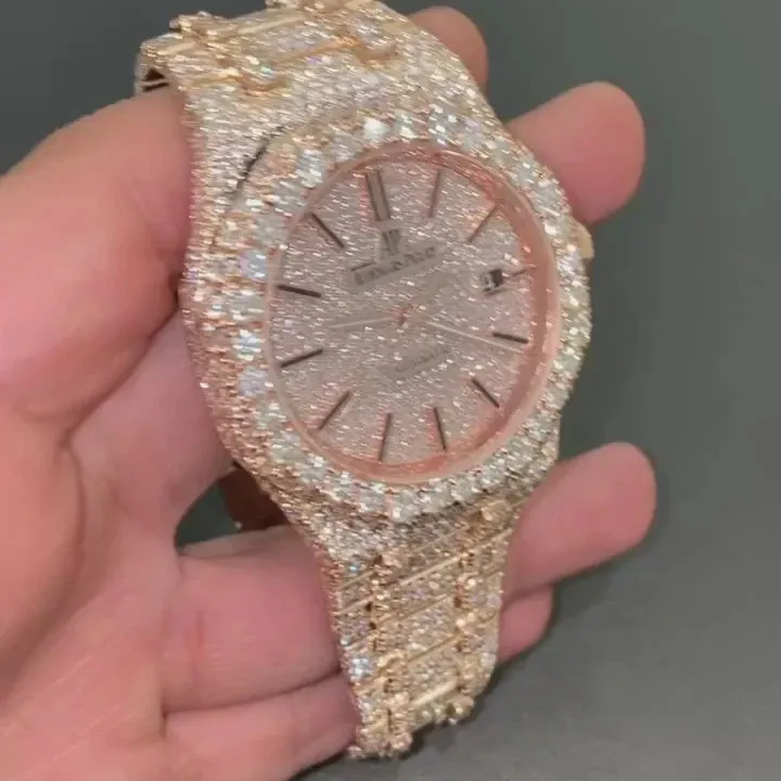 MOISSANITE AP WATCH | AUDEMARS PIGUET ROYALOAK BUSTDOWN  W 123