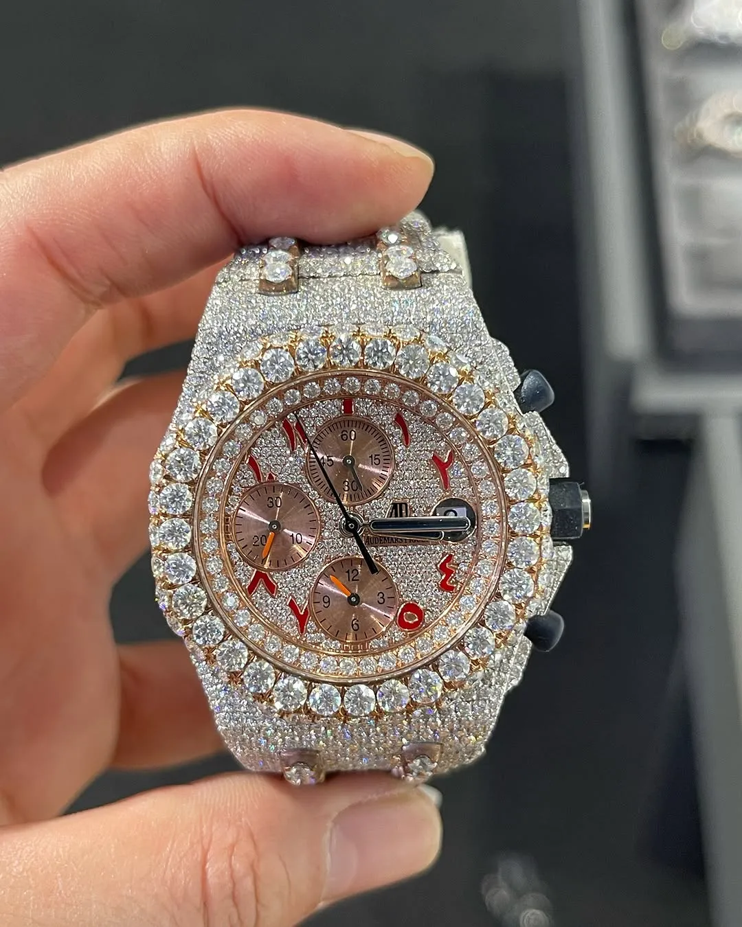 MOISSANITE AP WATCH | AUDEMARS PIGUET ROYALOAK BUSTDOWN W 233