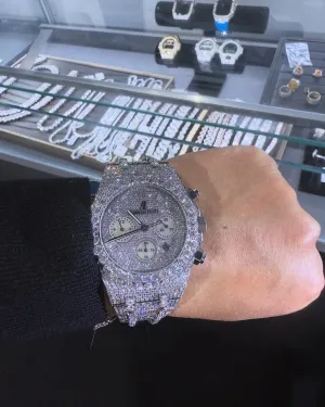MOISSANITE AP WATCH | AUDEMARS PIGUET ROYALOAK BUSTDOWN W 255