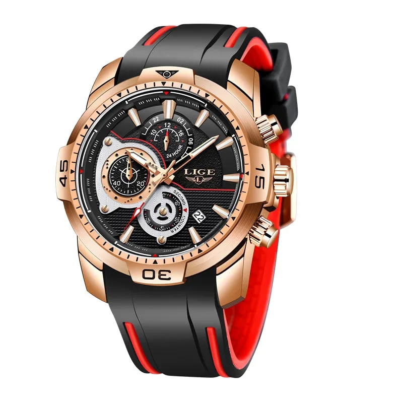 MONTRE TOP MARQUE DE LUXE EN CUIR