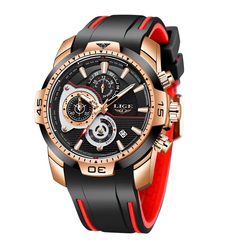 MONTRE TOP MARQUE DE LUXE EN CUIR