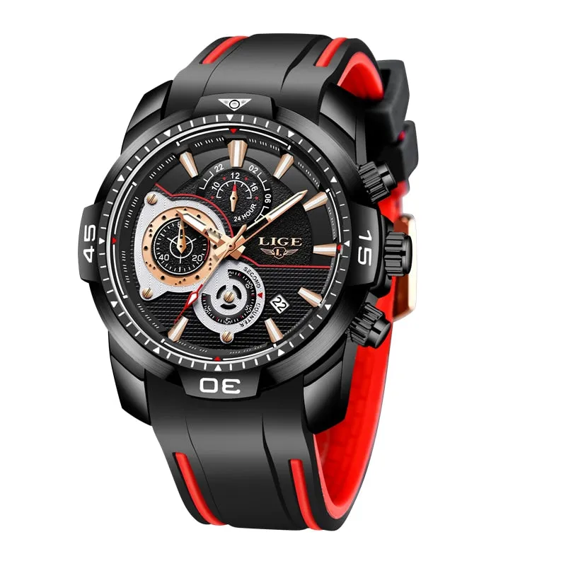 MONTRE TOP MARQUE DE LUXE EN CUIR