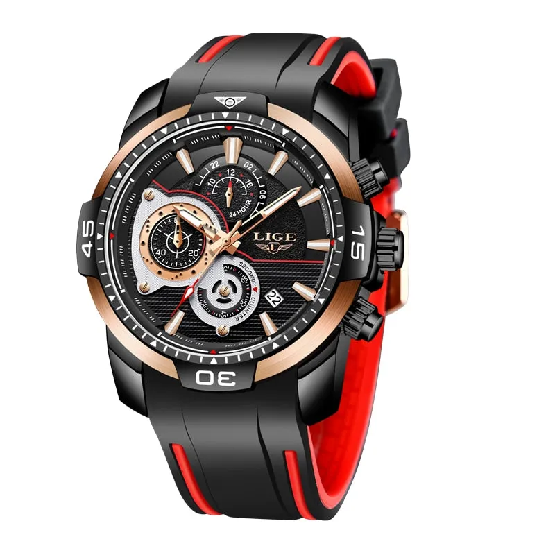 MONTRE TOP MARQUE DE LUXE EN CUIR