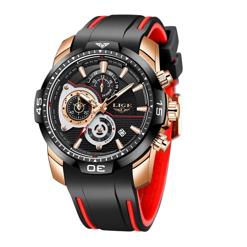 MONTRE TOP MARQUE DE LUXE EN CUIR
