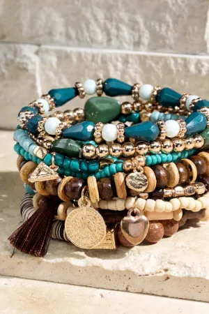Mountain Meadow Seed bracelet with charm accents *