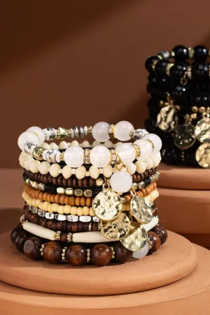 Mountain Seed bracelet with charm accents *