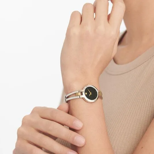 Movado Amorosa Black Dial Women's Watch 0607184