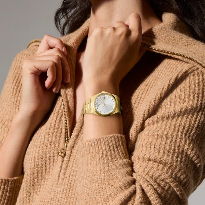 Movado Bold Quest Ladies Gold Tone Watch