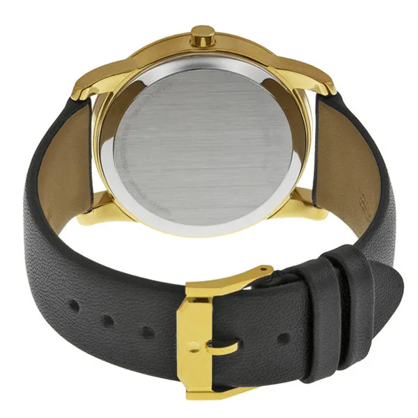 Movado Museum Classic Black Leather Black Dial Quartz Watch for Gents - 606876