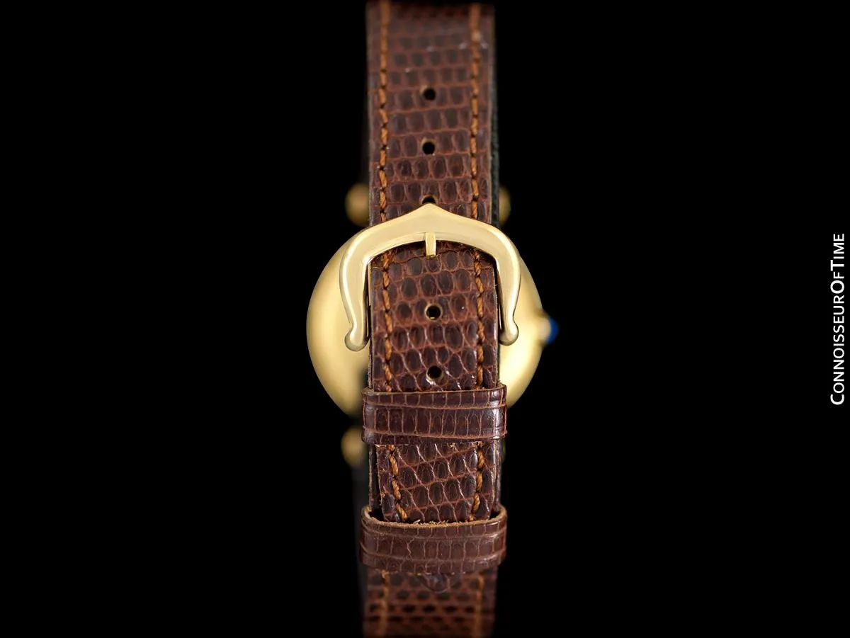 Must De Cartier Vendome Ladies Vermeil Watch - 18K Gold Over Sterling Silver
