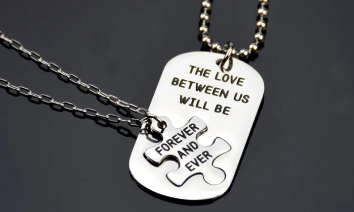 NECKLACE "The Love Between Us Will Be Forever And Ever"
