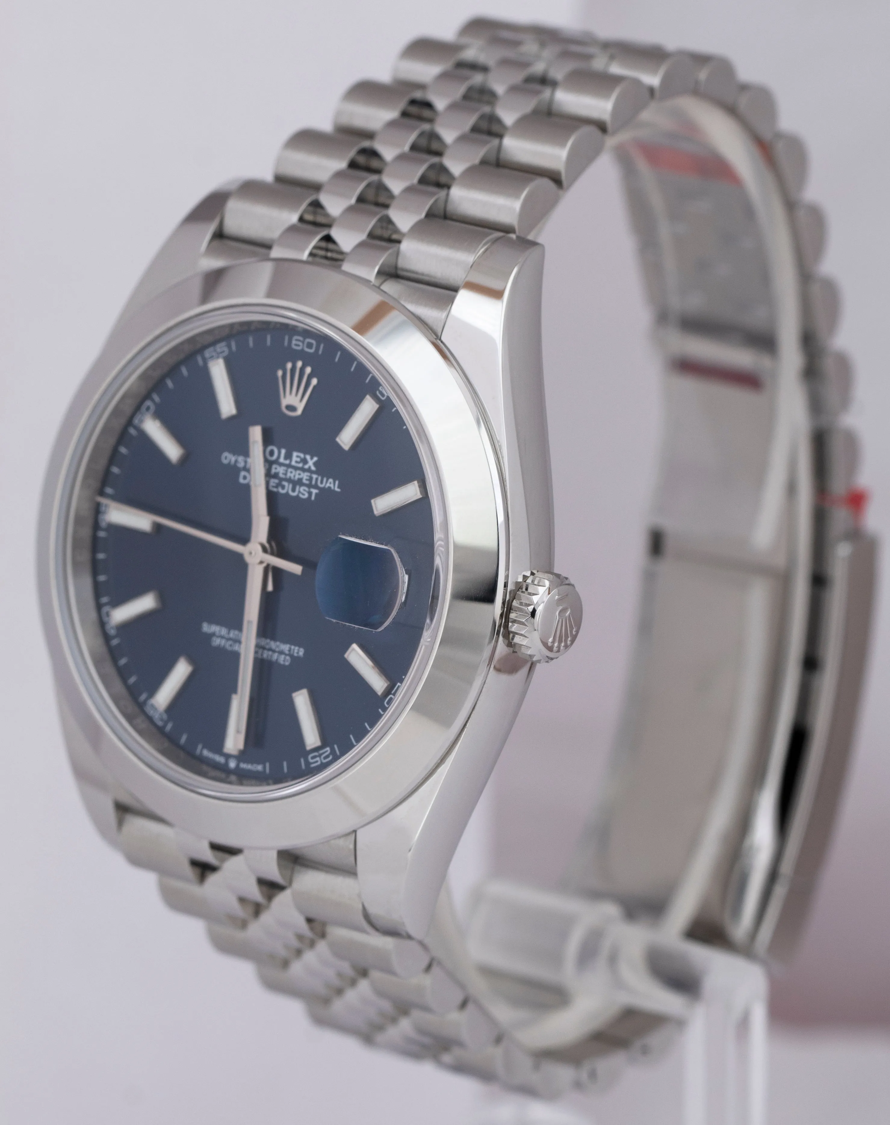 NEW 2022 Rolex DateJust 41 Blue 41mm Stainless Steel Jubilee Watch 126300 B P