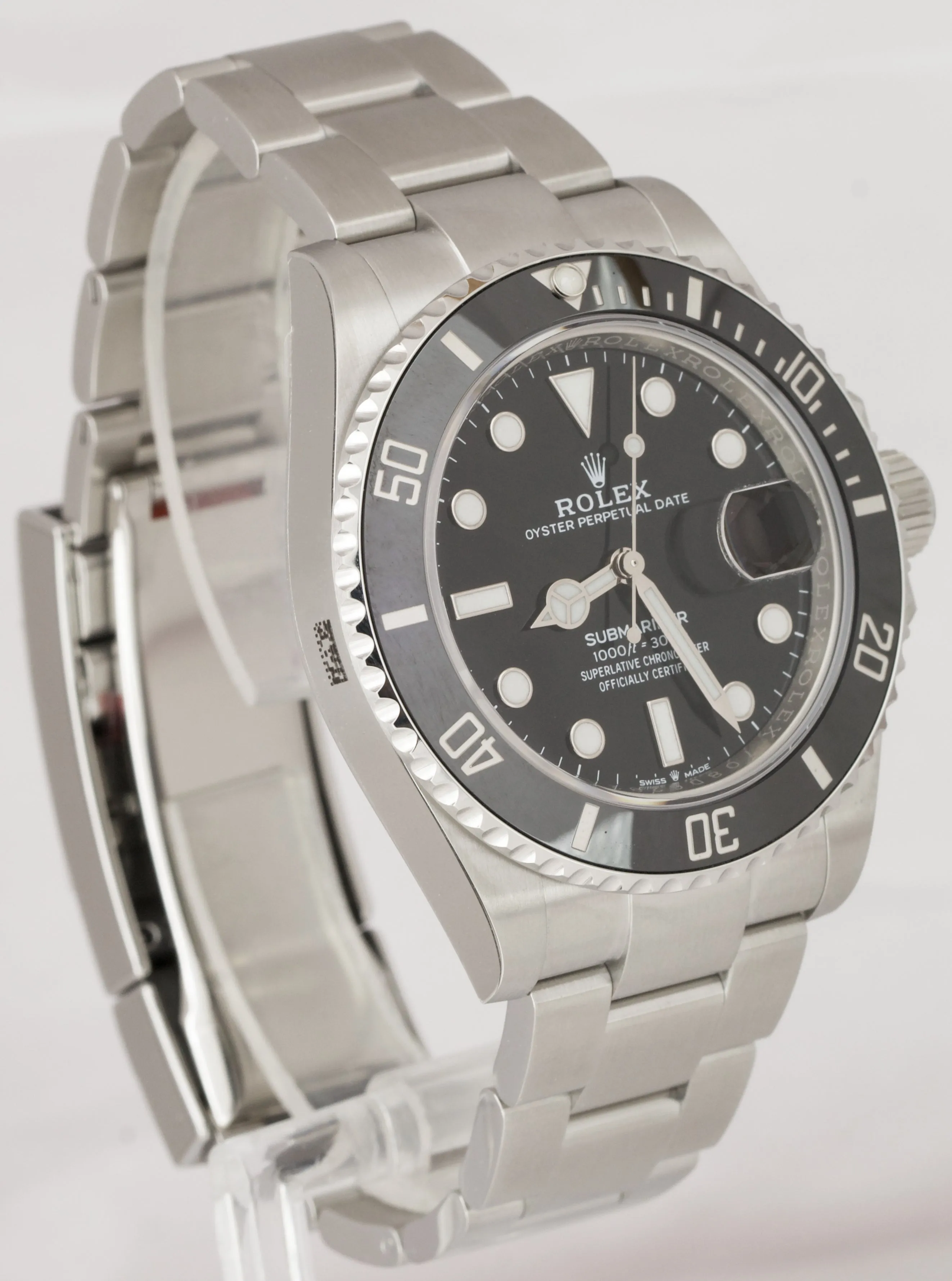 NEW STICKERED 2021 Rolex Submariner 41 Date Steel Black Ceramic Watch 126610 LN