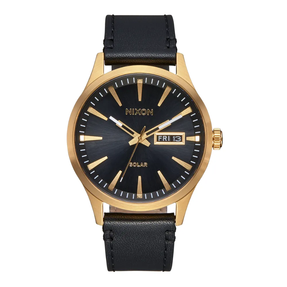 Nixon Men's Sentry Solar Leather