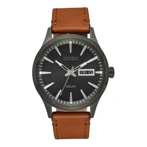 Nixon Men's Sentry Solar Leather
