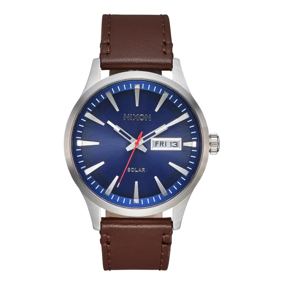 Nixon Men's Sentry Solar Leather
