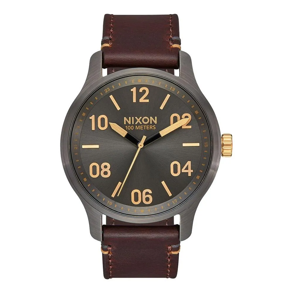 Nixon Patrol Mens Leather Watch