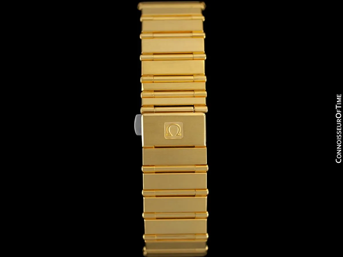 Omega Constellation Mens 35mm, Quartz, Date - 18K Gold Plated & Diamonds