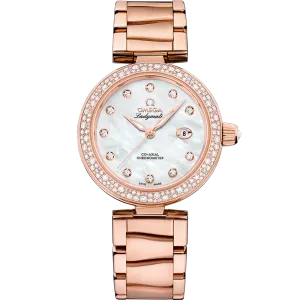 Omega De Ville Ladymatic 34 mm, Sedna™ gold on Sedna™ gold