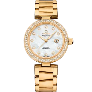 Omega De Ville Ladymatic 34 mm, yellow gold on yellow gold