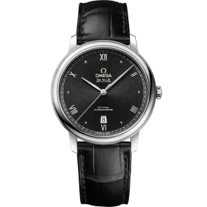 Omega De Ville Prestige 39.5 mm, steel on leather strap