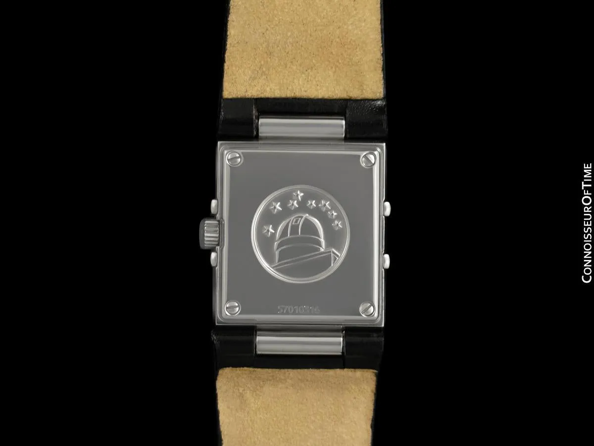 Omega Ladies Constellation Quadra Watch - Stainless Steel & Original Omega Factory Set Diamonds