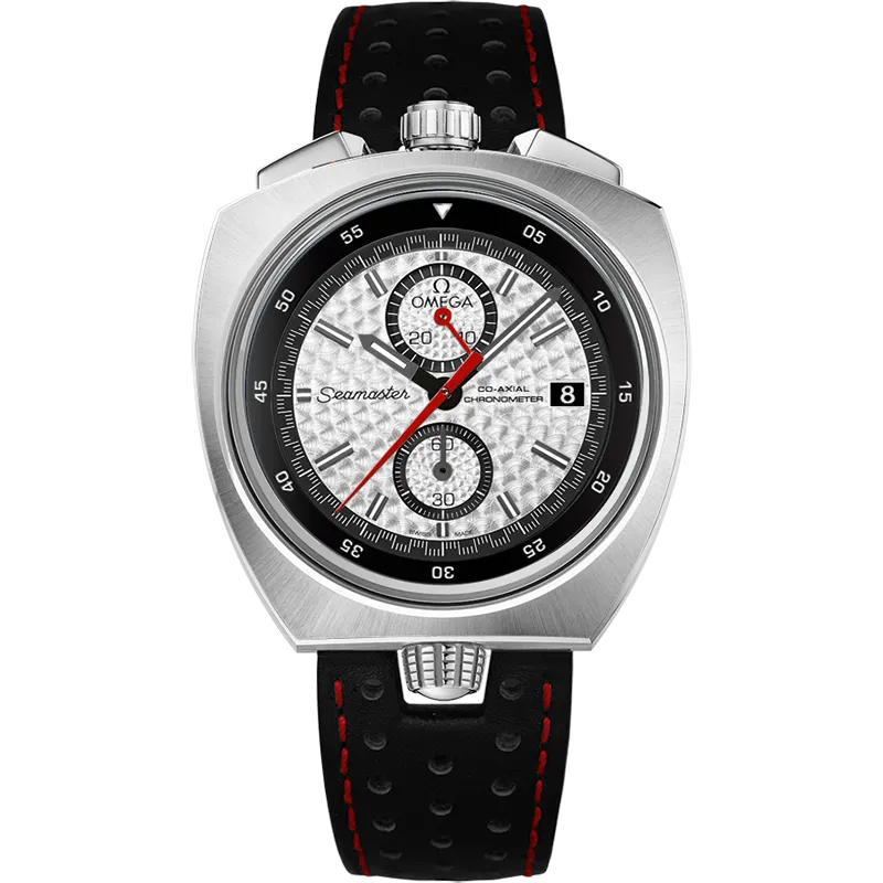 Omega Seamaster Bullhead 43 mm, steel on leather strap