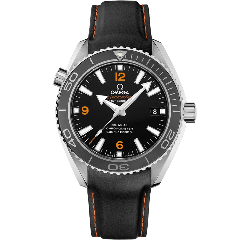Omega Seamaster Planet Ocean 600M 42 mm, steel on rubber strap