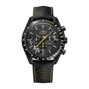 Omega Speedmaster Apollo 8 44mm Watch - Ref: 311.92.44.30.01.001 - Black Index Dial, Black Leather Strap