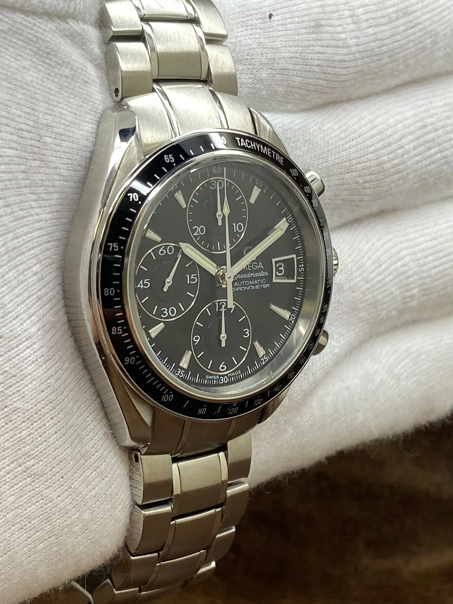 Omega Speedmaster Date 40mm 3210.50 Black Dial Automatic Men's Watch
