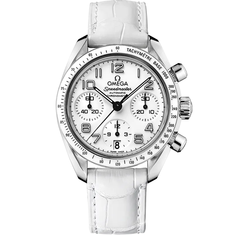 Omega Speedmaster Speedmaster 38 mm, steel on leather strap