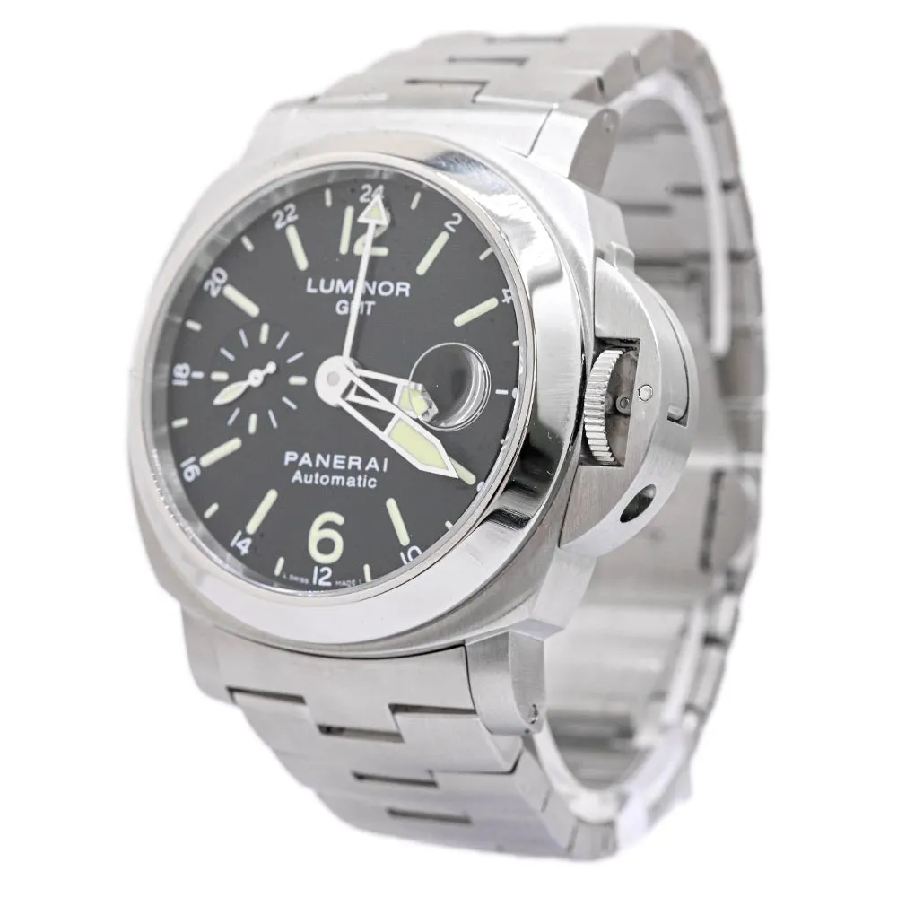 Panerai Men's Luminor GMT 44mm Black Dial Watch Ref #: PAM00297