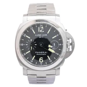 Panerai Men's Luminor GMT 44mm Black Dial Watch Ref #: PAM00297